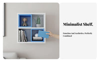 configurable Storage Cube Modern Minimalist Wall Shelf Space Saving Easy to Install for Students