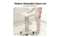 Cosmetic Machine Stand Lockable Casters Cosmetic Studio Trolley Spa Equipment Cart Anti-Skid Surface Salon Spa Rolling Cart