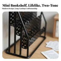 Realistic Intricate Dollhouse Newspaper Stand Handmade Miniature Magazine Rack Sturdy Construction for Hobbyists, Miniature Scene S