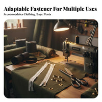 Self-Locking Two-Way Chunky Zipper Heavy-Duty Slide Fastener Long-Lasting Garment Accessory Effortless Operation for Crafters, DIY Enthusiasts, Manufacturers, Clothing, Tents, Home Textiles, Crafting
