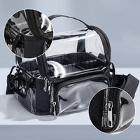 Transparent Makeup Bag See-Through Clear Makeup Pouch Easy to Clean for Travel