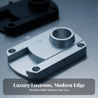 Tonearm Conversion Plate Aluminum Alloy Tonearm Mounting Plate Turntable Arm Board for Audiophiles