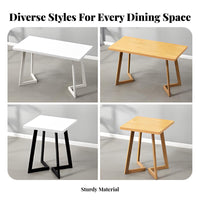 Square Table with 4 Chairs Complete Set Commercial Furniture sturdy Construction Dining Group for Cafe Proprietors, Homeowners, Milk Tea Shops, Cafes
