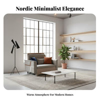 L-Shaped Sofa with Storage Nordic aesthetic sectional 4-Seater with Storage Ottoman Modern Minimalist Design Living Room Furniture for Families, Homeowners