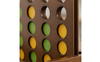 Four in a Row Game Educational Wooden Four in a Row Game Parent Child Interaction for Preschoolers, Home