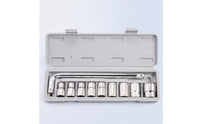 Compact Socket Wrench Set Portable Socket Set with Case Easy to Identify Tool Kit Corrosion-Resistant for Diyers, Mechanics, Garage
