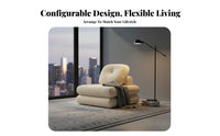 configurable unit Armchair Removable and cleanable Cover Upholstered perusing Chair Space-Saving Living Room Furniture for Bedroom, Lounge Area, Home Office