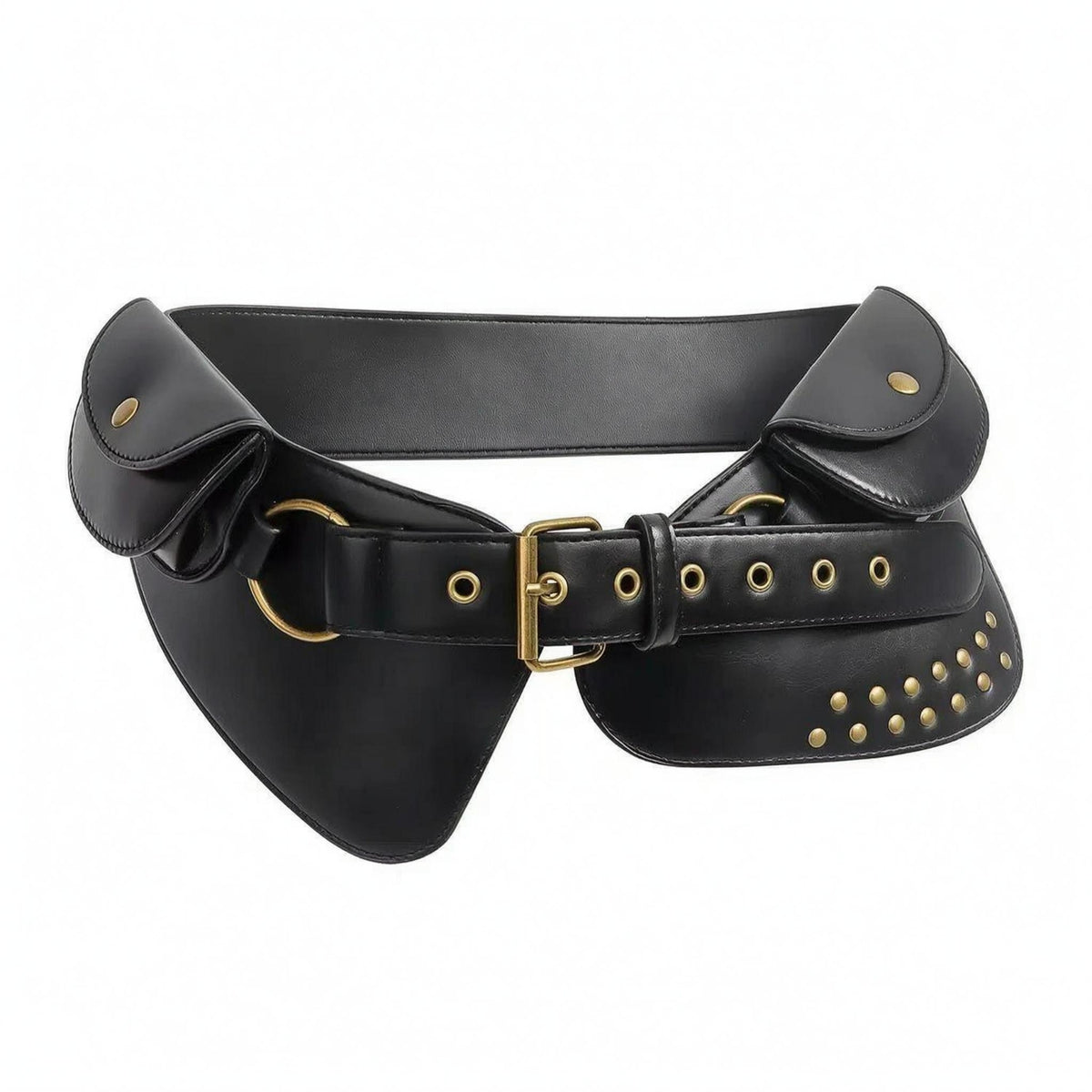 Layered Waist Belt Gold-Tone Hardware Fashion Accessory Gleaming Ornaments Accents