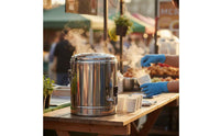 Stainless Steel Insulated Barrel Full Polyurethane Foam Insulation Insulated Soup Bucket Portable Commercial Food Warmer Barrel for Caterers