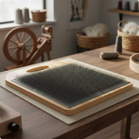 Carding Board Handmade Wool Blending Board Set Easy to Use Fiber Carding Tool for Textile Artists, Studio