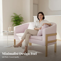 Minimalist Design Shell-Shaped Armchair Sturdy Construction Reception Furniture adaptable Combination Commercial Seating Lasting Comfort for Interior Designers, Office Workers, Business Owners, hair salon, Waiting Room, Lobby, Breakroom