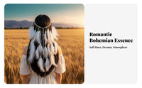 Bohemian Design Hairband Ethnic Inspired Bohemian Feather Headpiece Tribal Hair Accessory Exotic Design for Gathering S