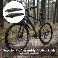 2 Pieces Front and Rear Mudguard Set Easy Installation Front and Rear Mudguard Set Cycle Accessory High Strength Cycling Gear