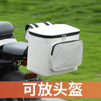Electric Vehicle Rear Storage Bag with Helmet Compartment
