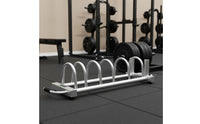 Barbell and Plate Storage Rack Stable Base Movable Fitness Disc Stand Rubber End Covers Weight Tree Stand for Home Gym