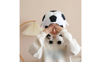 Fuzzy Soccer Ball Headwear Funny Soccer Ball Hat Lightweight Fuzzy Football Hat for Photo Booths