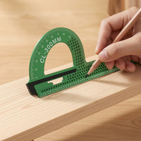 Woodworking Square Protractor Aluminum Alloy 90-Degree Angle Ruler with Protractor High Precision Carpentry Square