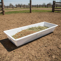 Livestock Trough Feed and Water Trough Stable Long Feeder Pan for Ovine