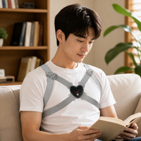 Smart Posture Corrector, with Vibration Alert, Back Support, for Desk Work, Kids & Adults, Gray