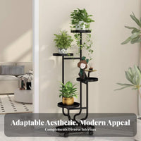 Movable Multi-Tier Plant Stand Floor-Standing Multimulti-story Planter Display Elegant design blossom Pot space-saving rackSaving for Gardeners, Apartment Dwellers, Homeowners, Living Room, Balcony, Bedroom, Corner areas
