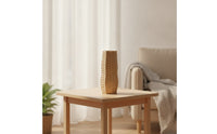 Ceramic Vase Tall Flower Holder Faceted for Hotel Lobby, Interior Designers