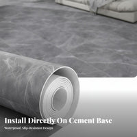 Self Floor Sheet Formaldehyde Self Floor Sheet Waterproof Wood Grain Vinyl Flooring for Homeowners, Living Room, Washroom, Home