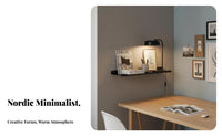 Single-Tier surfacemounted Rack Nordic design surfacemounted Picture Shelf Minimalist Design adaptable Use for Decor hobbyists