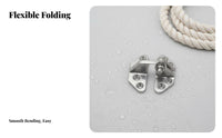 Sturdy Duty Bi-Fold Hinge Folding Yacht Hinge Polished Finish for Hatches