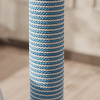 Woven Cat Scratching Bed Paper Rope Cat Tree with Bed Soft Activity Centre Soft for Cats, Kittens, Living Room, Bedroom