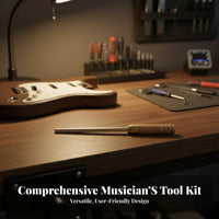 Precision Filing 3-Side Fret Dressing File Versatile Design Guitar Fret Crowning File High-Carbon Steel for Luthiers, Workshop, Home Studio