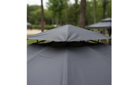 Replacement Gazebo Canopy Protection Double Tier Canopy Top Waterproof Gazebo Roof Cover for Backyard, Garden, Patio