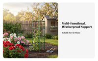 Plant Climbing Frame Weather Resistant Vine Support Stand Sturdy and Vine Support Cage for Farmers, Balcony, Patio, Farm