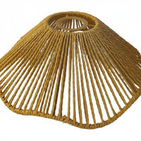 Woven Paper Rope Lampshade Rattan Design Lamp Cover for Restaurant, Guesthouse