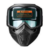Vented Auto-Darkening Soldering Helmet /IR Protection Soldering Mask with Auto-Darkening Lens Breathable Face Visor Impact-Resistant for Metalworkers