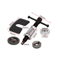 5 Pieces Versatile Brake Caliper Piston Rewind Tool Long-Lasting Brake Caliper Tool with Adapter Plates Easy to Use Rust-Resistant for Mechanics, DIYers, Garage
