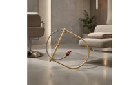 Curved Metal Shampoo Bed Water Circulation Set Gold-Colored Hair-Wash Hose Assembly