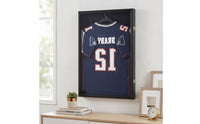 Jersey Display Frame Lockable Jersey Frame with Hanger Display Case with Hanger Anti-Theft Clear for Sports Collectors, Fan Cave