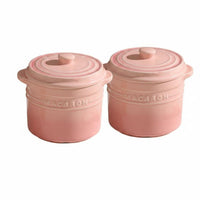 Multi-Purpose Ceramic Stew Pot with Lid Double Handles Individual Soup Crock Macaron Colors Lidded Casserole Dish Gradient Color for Home Kitchen