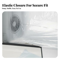Air Conditioner Cover Dustproof Transparent Film Cover Thickened & Sturdy Versatile Appliance Wrap for Movers, Moving, Bedroom