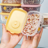 Stackable Design Rice Portioning Box Leakproof Seal Freezer Safe Meal Box Date Indicator Lid Kitchen Storage for Dieters, Office