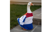 Goose Sweater Outfit Festival Theme Flag Goose Costume Stars and Stripes Yard Decoration for Lawn, Garden