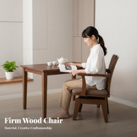 Spindle rear rotating Armchair With Armrests Upholstered rotating Chair for Bedroom