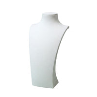 Short Neck Necklace Display Bust Sloping Shoulders Jewelry Display Bust Rectangular Base Necklace Holder Stand Matte
