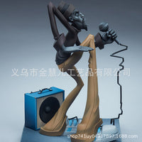 Hip Hop Elements Sculpture Artist Statue DJ Breakdance Resin Figure