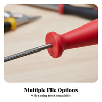 Saw Chain File High-Strength Carbon Steel Saw Chain Honing Tool Filing Saw Tooth File for Arborists, Professionals, Forestry, Work Site