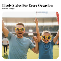 Shutter glasses 80s Retro & design Novelty Glasses Colorful for Parties, Kids, Teens