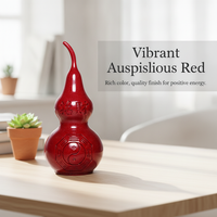 Cinnabar Gourd Ornament for Home and Office Decor
