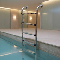 Stainless Steel Pool Ladder Easy-to-Install Pool Ladder with Handrails Corrosion-Resistant Rustproof for Spa