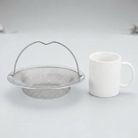 Stainless Steel Strainer Kitchen Sink Strainer with Handle, Large 11cm Sink Strainer and Sink Strainer, Simple Home Kitchen Essential