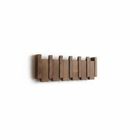 Folding Hooks Piano Key Hook Rail Space-Saving Piano Key Hook Rack Rounded Edges Wall Hanger Heavy-Duty for Design Enthusiasts, Homeowners, Entryway, Hallway, Mudroom, Bedroom